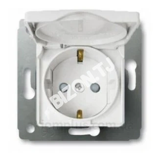 Розетка с крышкой, IP44 LEGRAND CARIVA, 773645 белый
