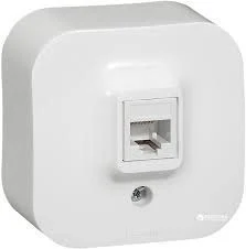 Компьютерная розетка RJ45 кат.5 UTP LEGRAND QUTEO 782424, белая