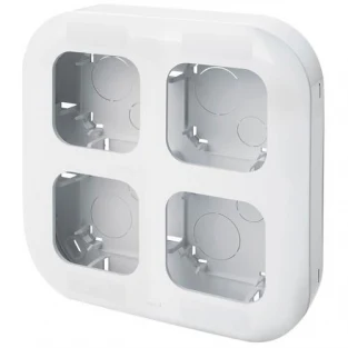 Установочный наружный блок 4-пост LEGRAND QUTEO 782494, белый
