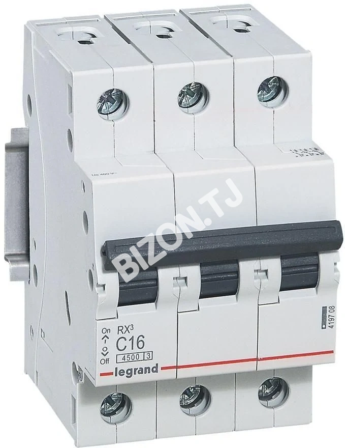 Автоматический выключатель RX3 3-полюс 16A, LEGRAND 419708, 4,5kA