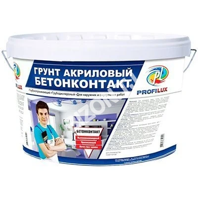 Бетонконтакт грунт акриловый для внутренних и наружных работ PROFILUX, 12кг