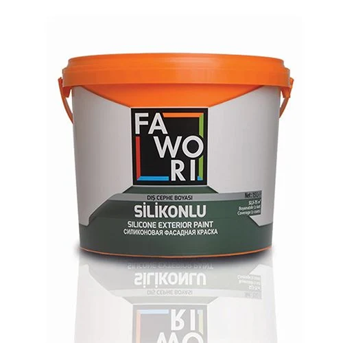 Фасадная краска FAWORI SILICONED EXTERIOR PAINT WHITE 15л, (23.55кг