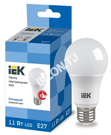 Лампа LED A60 шар 20Вт 230В 6500К E27 IEK