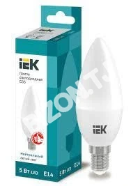 Лампа LED C35 свеча 5Вт 230В 4000К E14 IEK