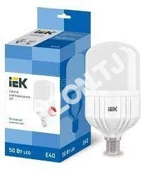 Лампа LED HP 50Вт 230В 6500К E40 IEK