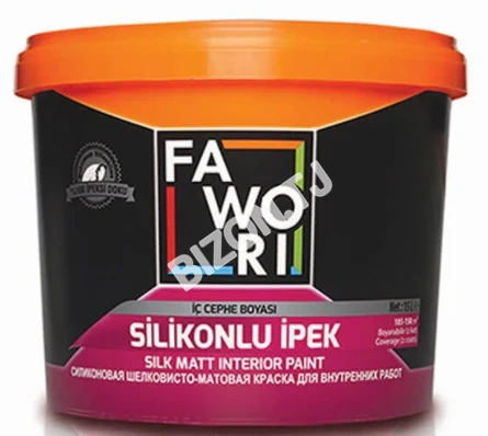 Краска Fawori Silicone Silk Matt Interior Paint White для внутренних работ 15л