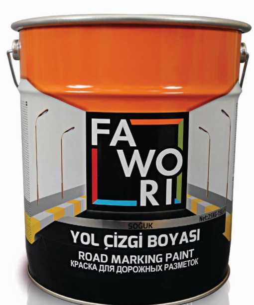 Синтетическая краска FAWORI, ROAD MARKING PAINT WHITE 25кг