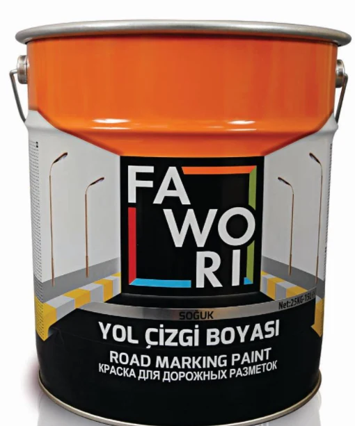 Синтетическая краска FAWORI, ROAD MARKING PAINT YELLOW 25кг