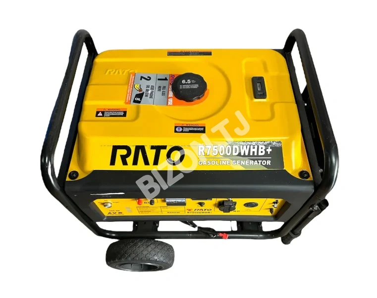 Бензиновый генератор RATO R7500DWHB+ 6кВт, однофазный 2