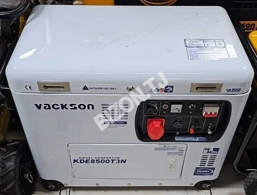 Генератор дизельный VACKSON KDE8500T3N 5.5 кВт в шумопоглощающем кожухе, трехфазный 4