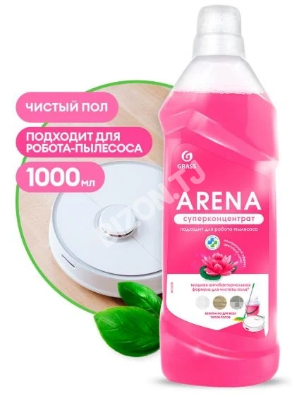 Средство для пола с полирующим эффектом «Arena» Цветущий лотос,1л