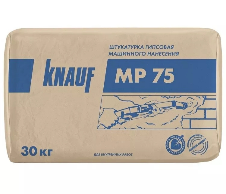 Штукатурка гипсовая KNAUF МП-75 Штукатурка гипсовая 30 кг