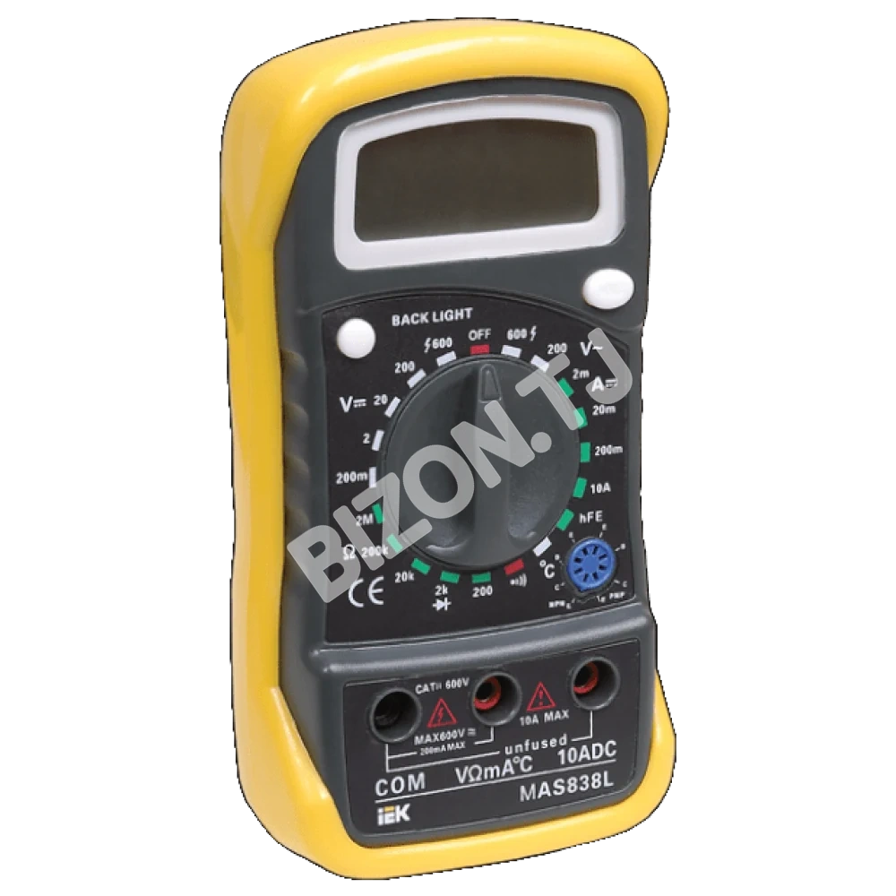 Мультиметр цифровой Master MAS838L, IEK