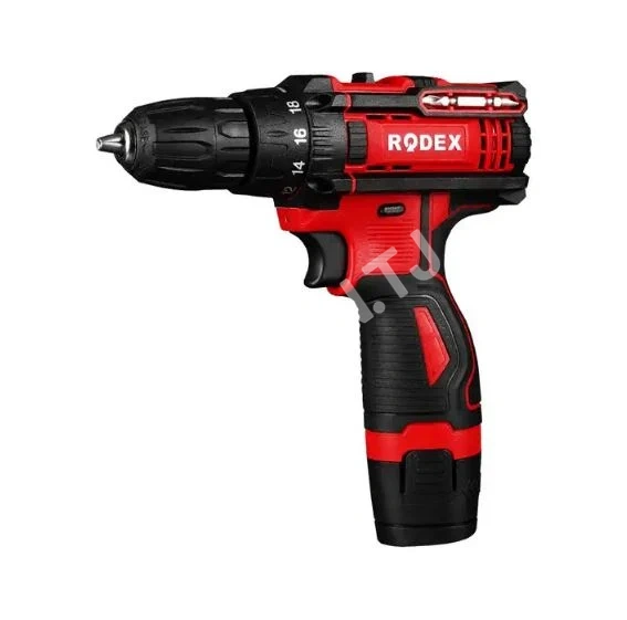 Аккумуляторная дрель RODEX RDX3321, 12Вт