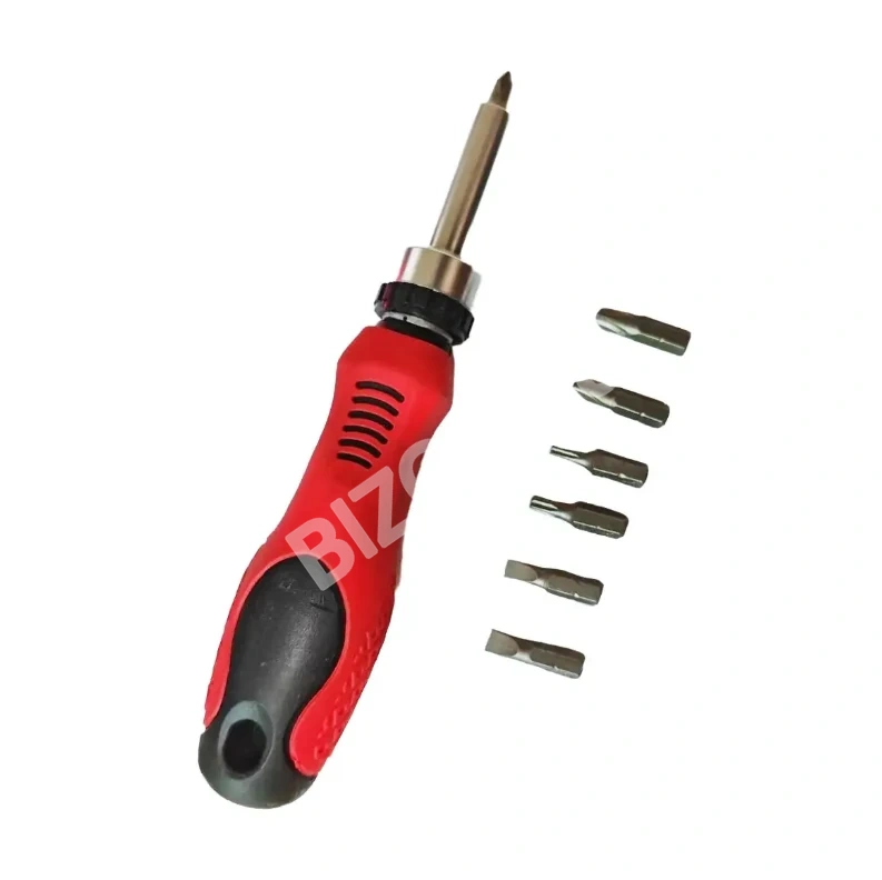 Отвертка с трещоткой с насадками RODEX, 8шт