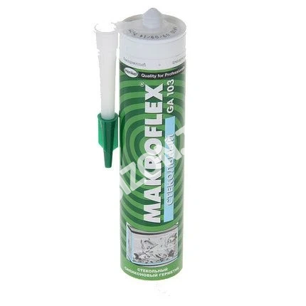 Герметик силиконовый Makroflex GA103 стекольный, (прозрачный), 300мл