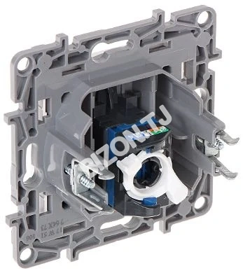 Двойная компьютерная розетка RJ45, 6 UTP LEGRAND NILOE 764574, 76х76мм, белый