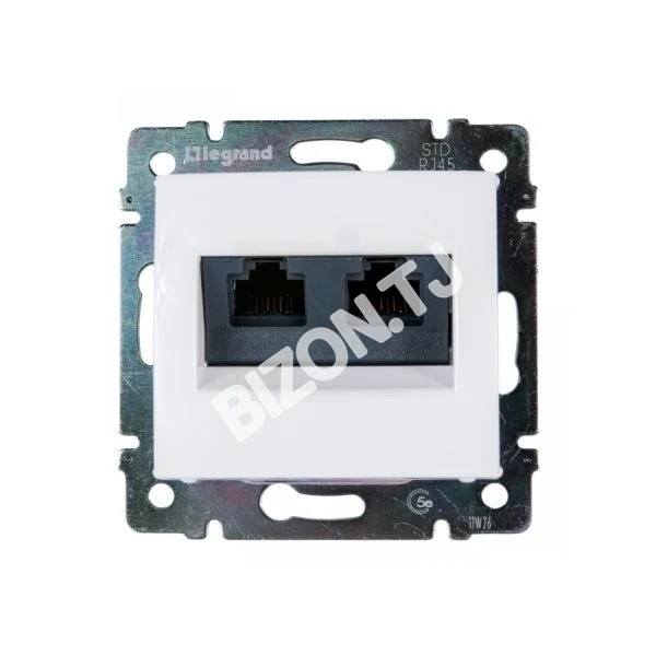 Информационная розетка LEGRAND VALENA-RJ45 категория 6 FTP-2 выхода 774233