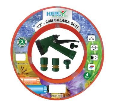 Шланг с набором адаптер и пульверизатор  HERLY HKEF01 , 20м