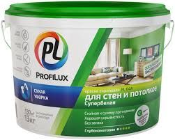 Акриловая краска для стен и потолков PROFILUX, PL-04A 3кг