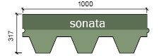 Гибкая черепица Технониколь Финская Соната Коричневый, 1кв.м