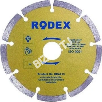 Диск отрезной алмазный Rodex RRA115
