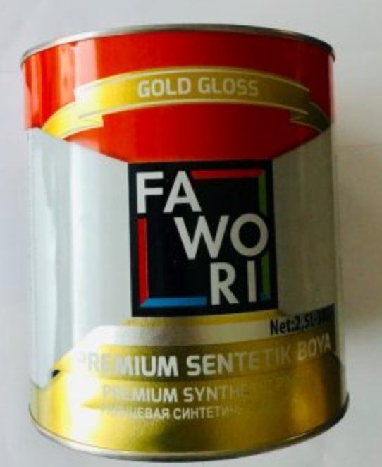 Синтетическая краска FAWORI, PREMIUM SYNTHETIC PAINT BROWN 2.5L