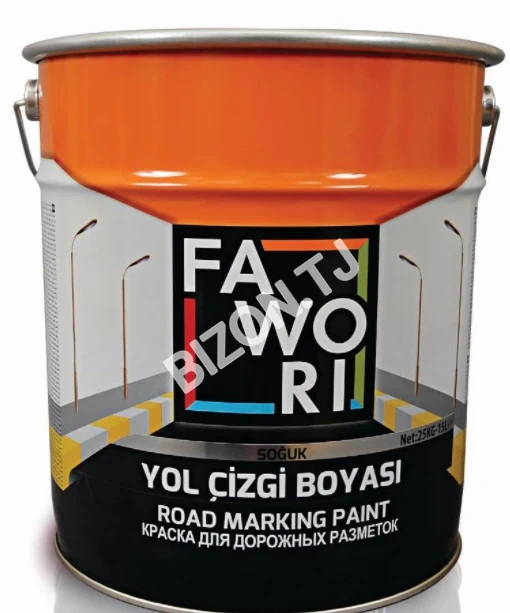 Синтетическая краска FAWORI, ROAD MARKING PAINT WHITE 25кг