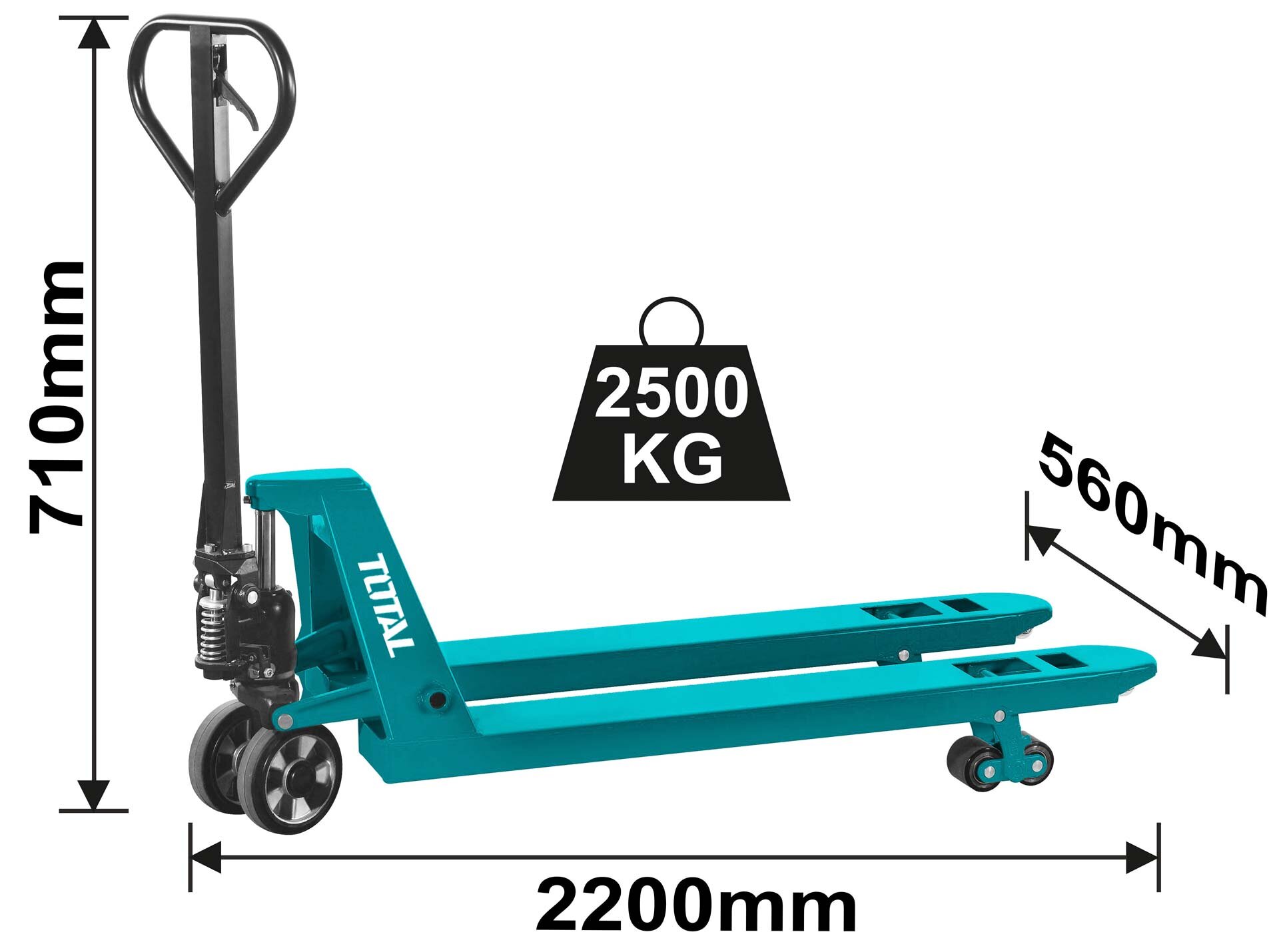 Гидравлическая тележка TOTAL  THT301251, 2500кг