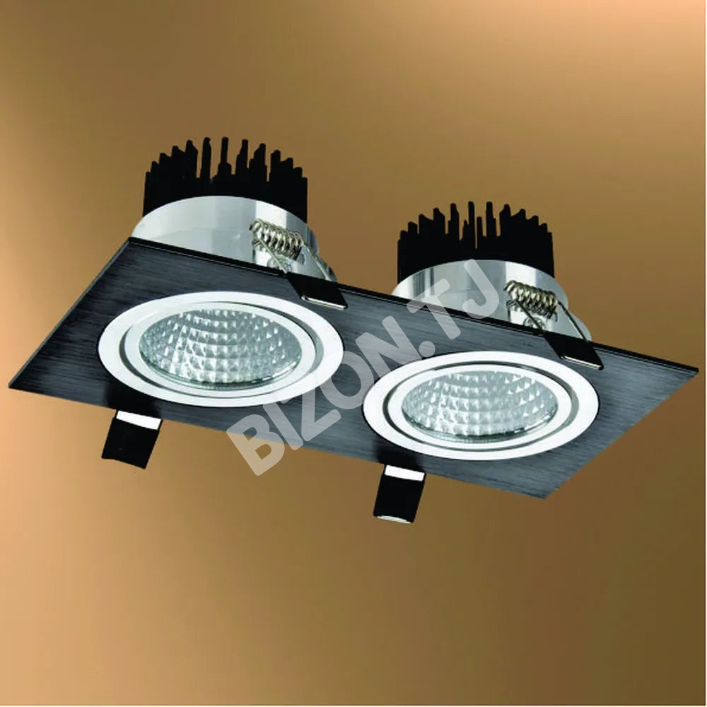 Светильник LED OC003B 2×5 Вт 4000 К черный UK IP20 3, 165-0332792
