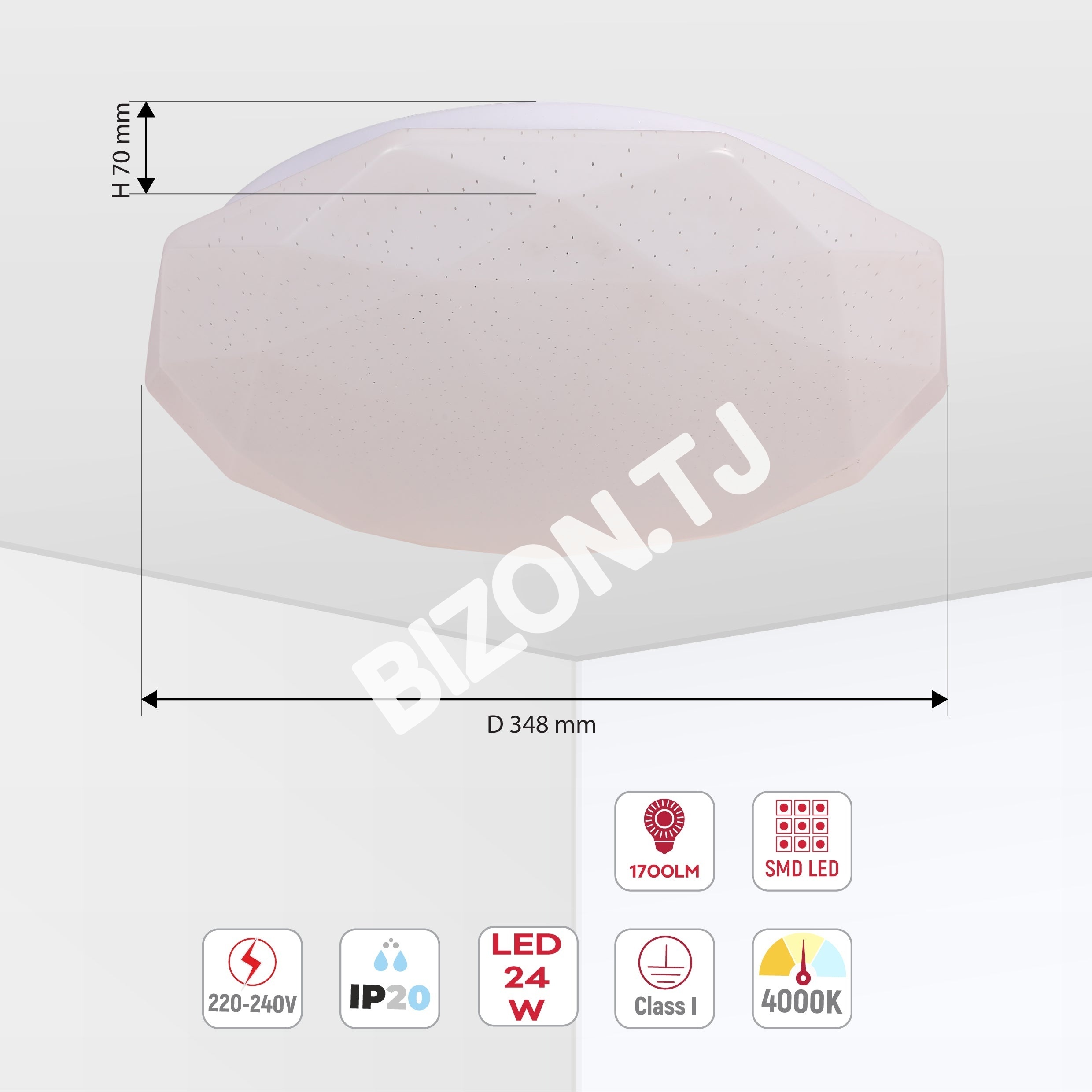 Светильник LED OREGANO 24 Вт 6000 К, 118-03371 15