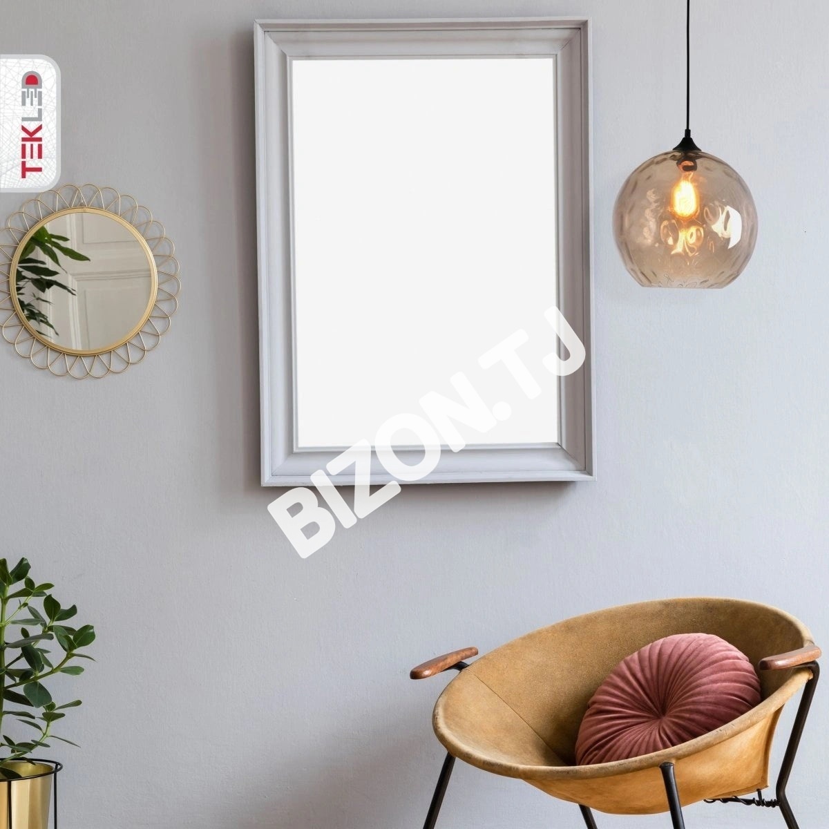 Люстра Chandelier MD70548B-1xE27 D300 AMBER золотой, 158-19668 22