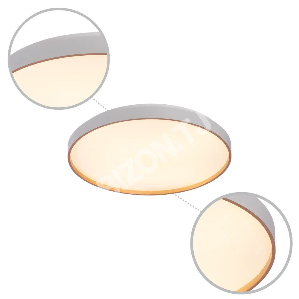 Светильник LED сверкающий потолоч Светильник BOVER 40Wx2 белый D500, 165-16019 6