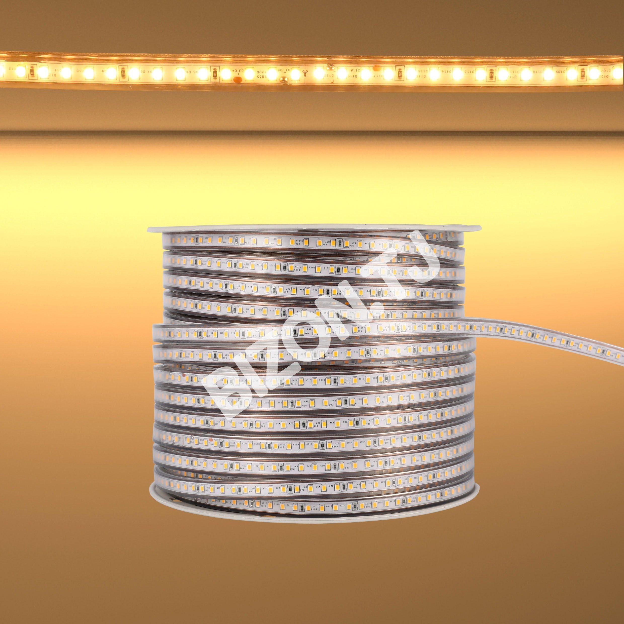 LED lentа 2835-120L 6 Вт 220 В теплый белый 50 м, 582-15271