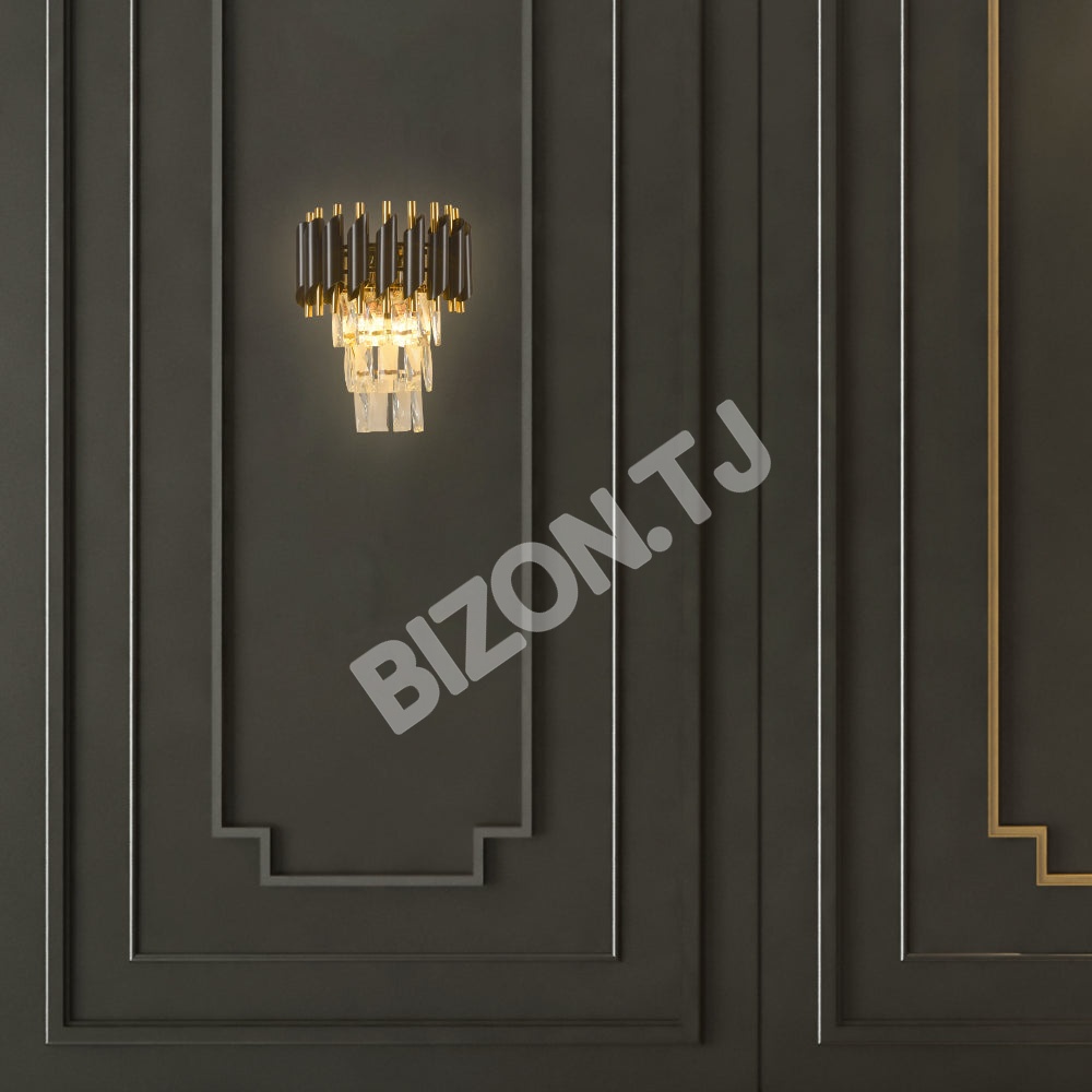 Бра 1101 E14×2 черный+золотой, 151-19912 10