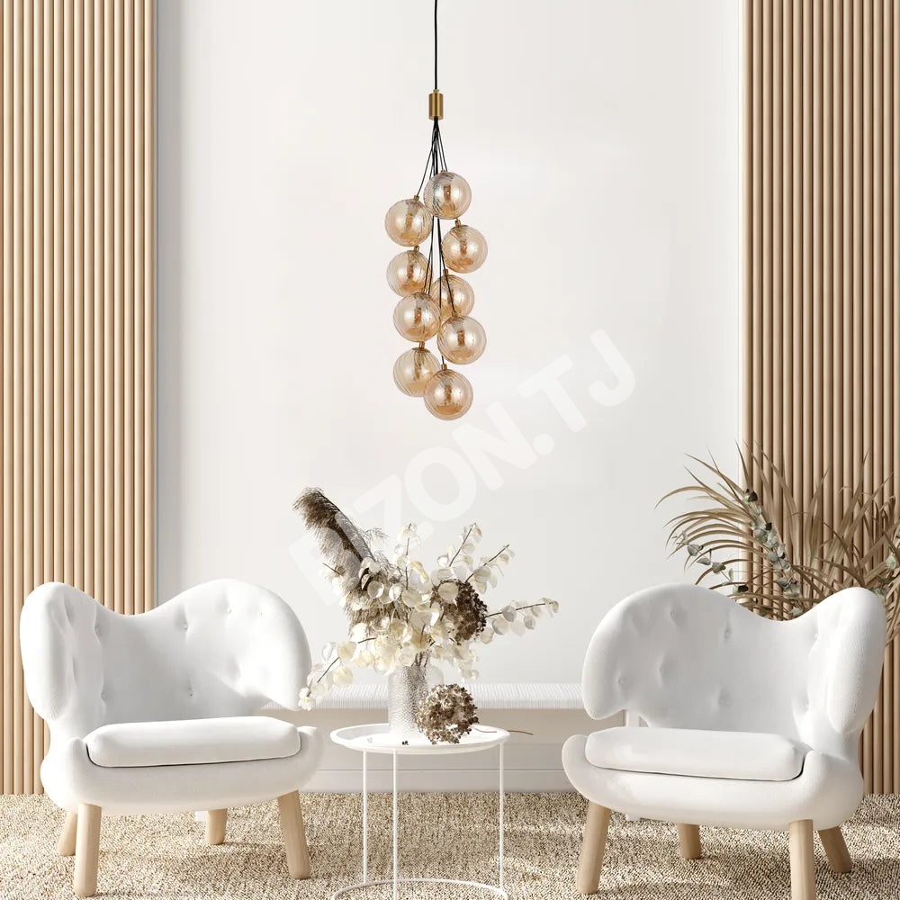 Люстра бронзовый Люстра 67067-9 Milky 9xG9, 159-18260 15