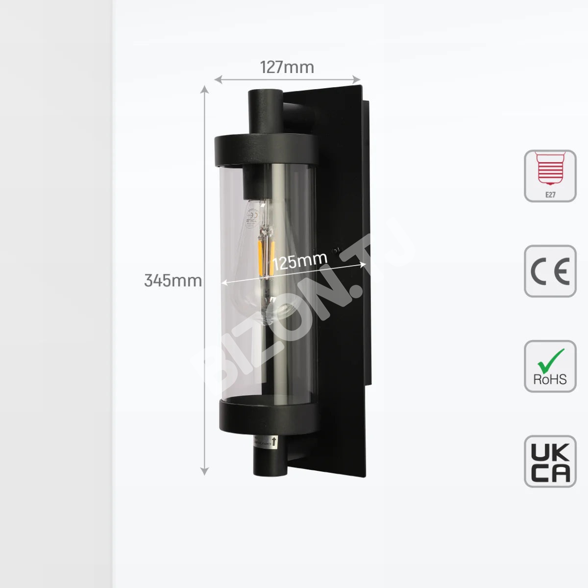 Gyro Lantern Clear Cylinder стекло уличный настенный Lig, 182-03414 13