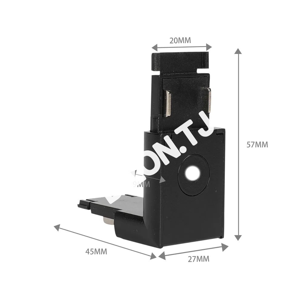 Магнитный SLIM Connector вертикальн. черный трековый (T, 169-03716 3