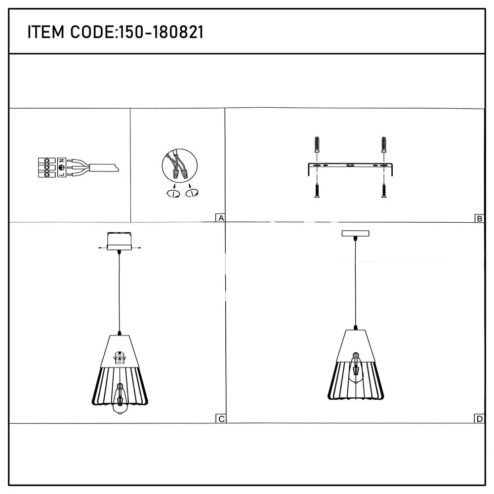 P003C E27 черный+ROSE золотой(ASYA), 150-180822 24