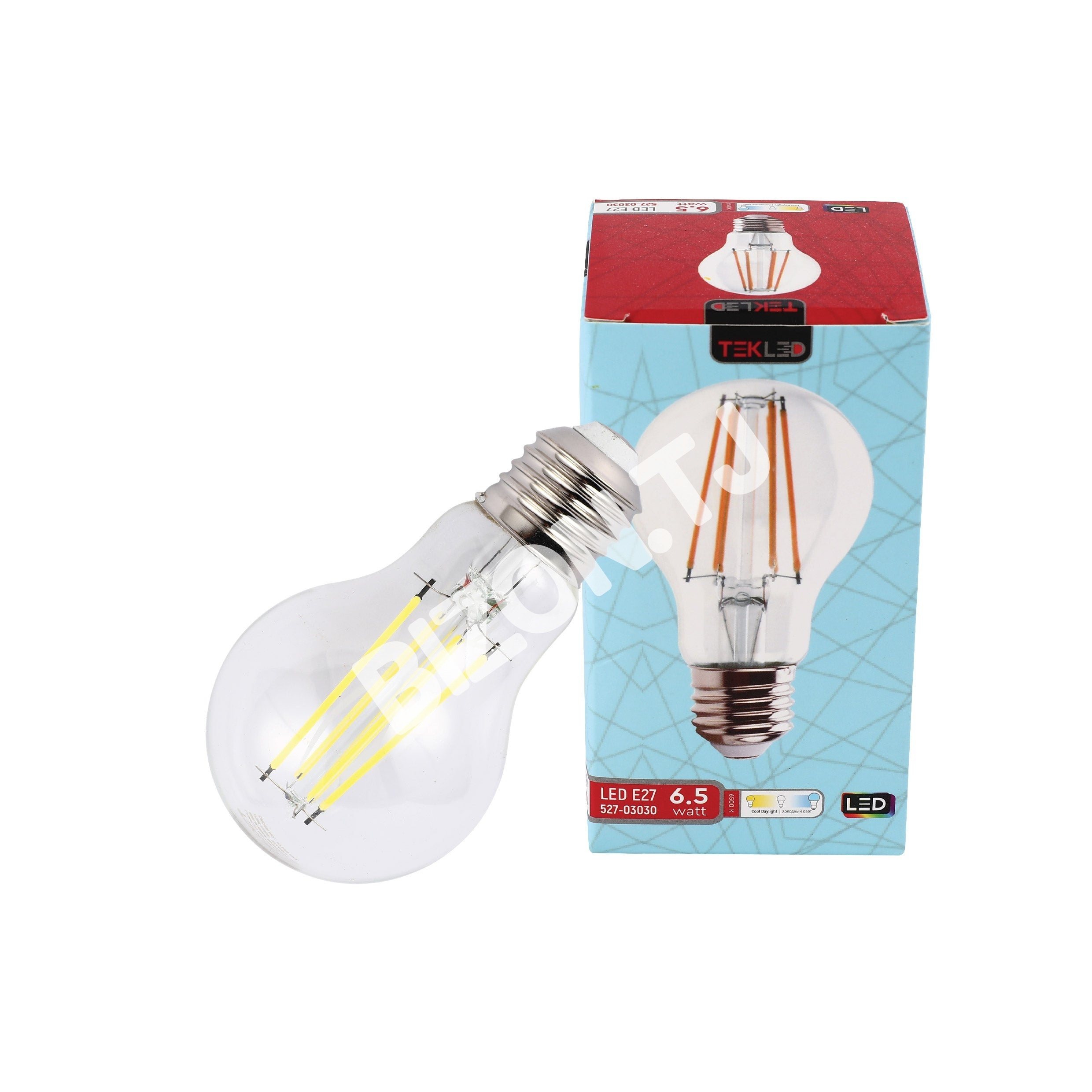 LampLED A60 6, 5 Вт E27 CLEAR 806 лм 4000 К 85-265VTEKL, 527-03028 10