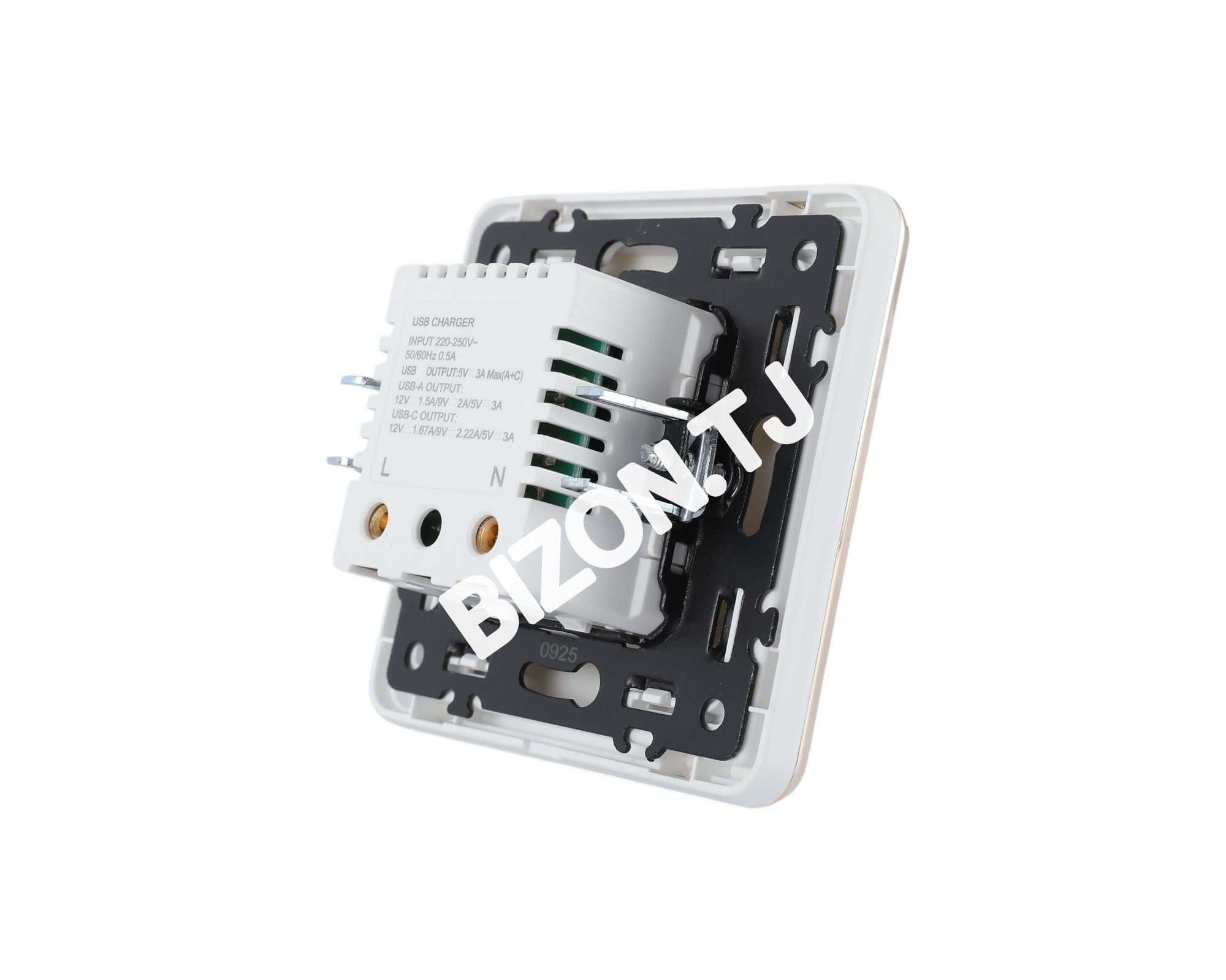Розетка USB (Тип A+C), с / у, Золото, серия SAKURA, 100 / 10, 282-03388 8