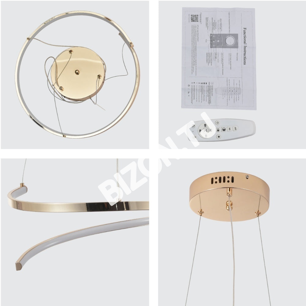 LED MOOD 30 Вт хром 1800 лм 415×415×1500, 154-17270 15
