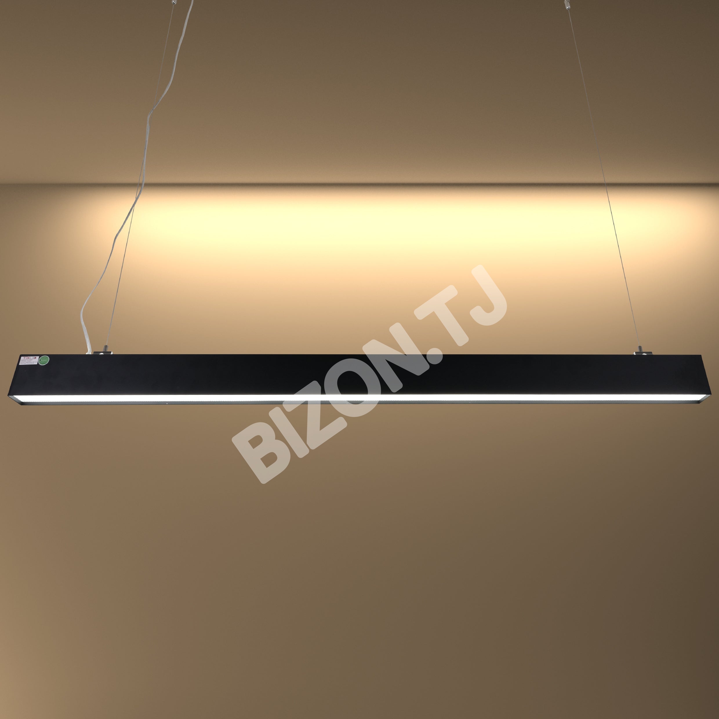Светильник LED CYGNUS черный 48 Вт+48 Вт 4000 К+4000 К 120 см, 114-03004