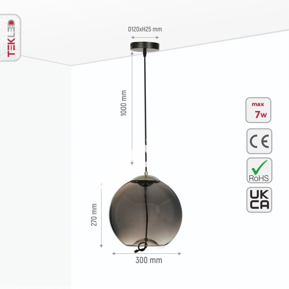 Люстра LED DROP B 180×260, 159-17332 8