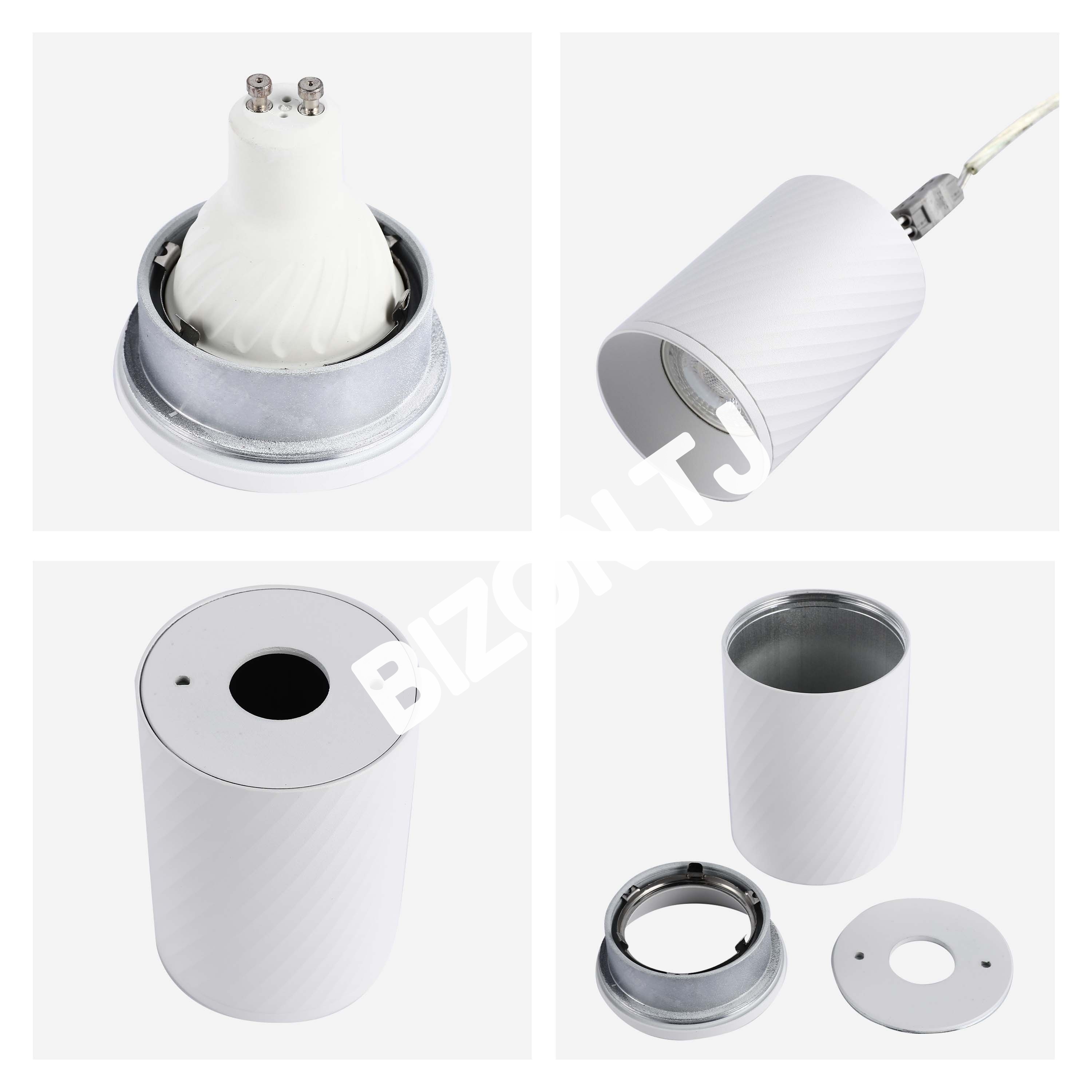 Светильник Aluminum GU10 даунлайт TK-90 Sandy белый, 143-03538 5