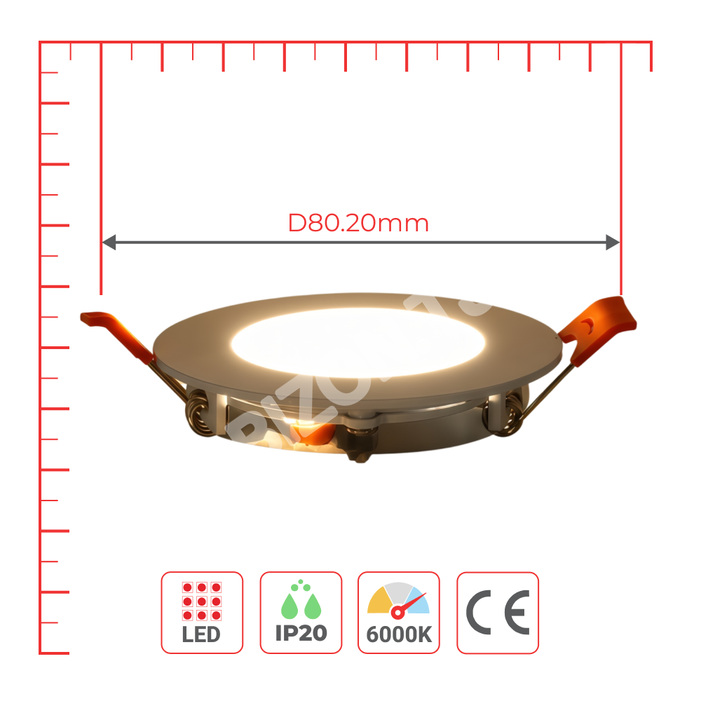 Светильник-панель LED SLIM круглый панель 3 Вт 6000 К, 165-15910 3