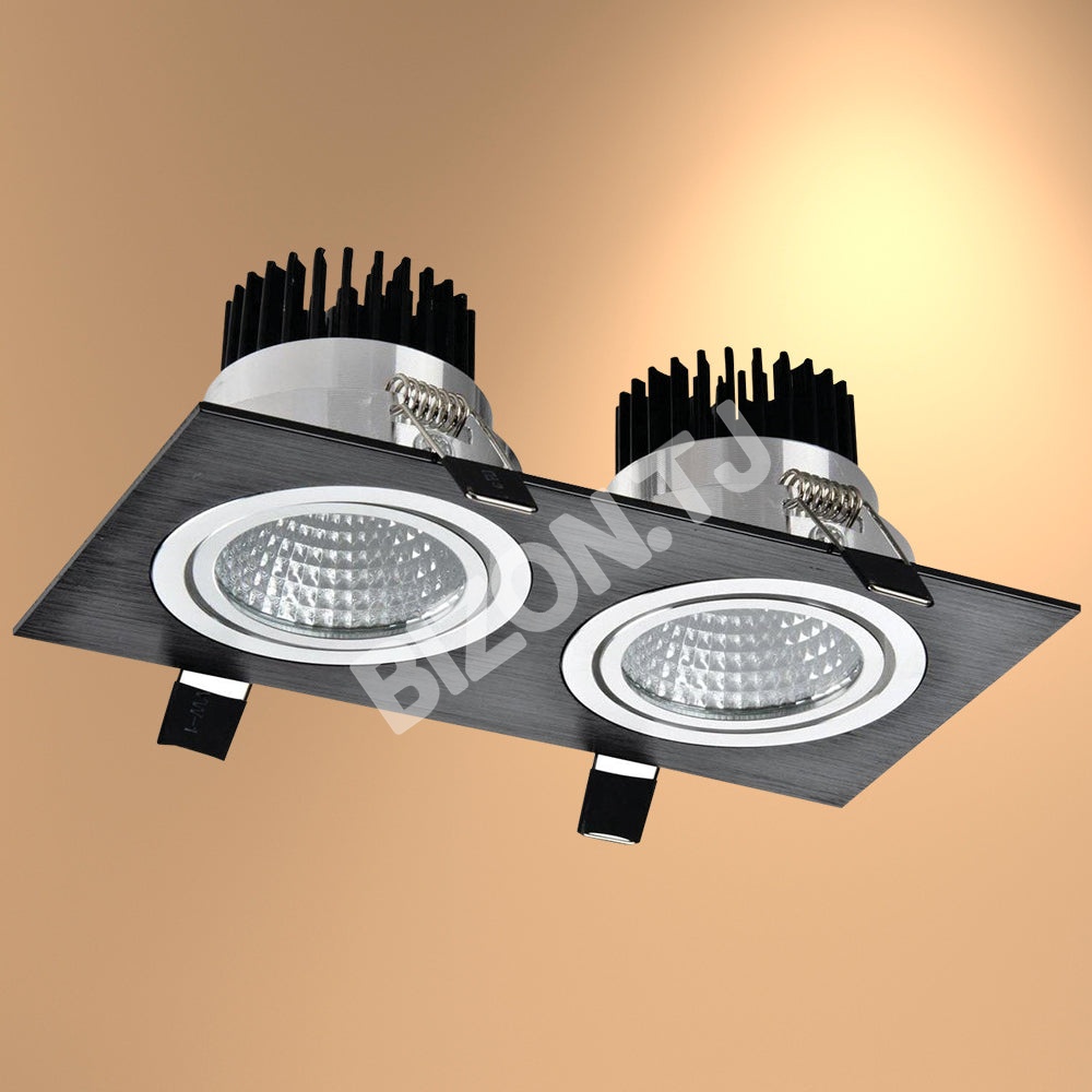 Светильник LED OC003B 2×5 Вт 3000 К черный UK IP20 3, 165-0332791 24
