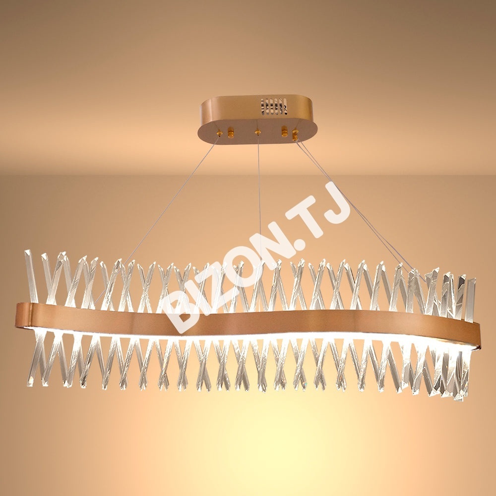 Люстра SY6026-D600 60 Вт 3000-6000 К CRYSTAL+B.BRONZ, 158-19844 3