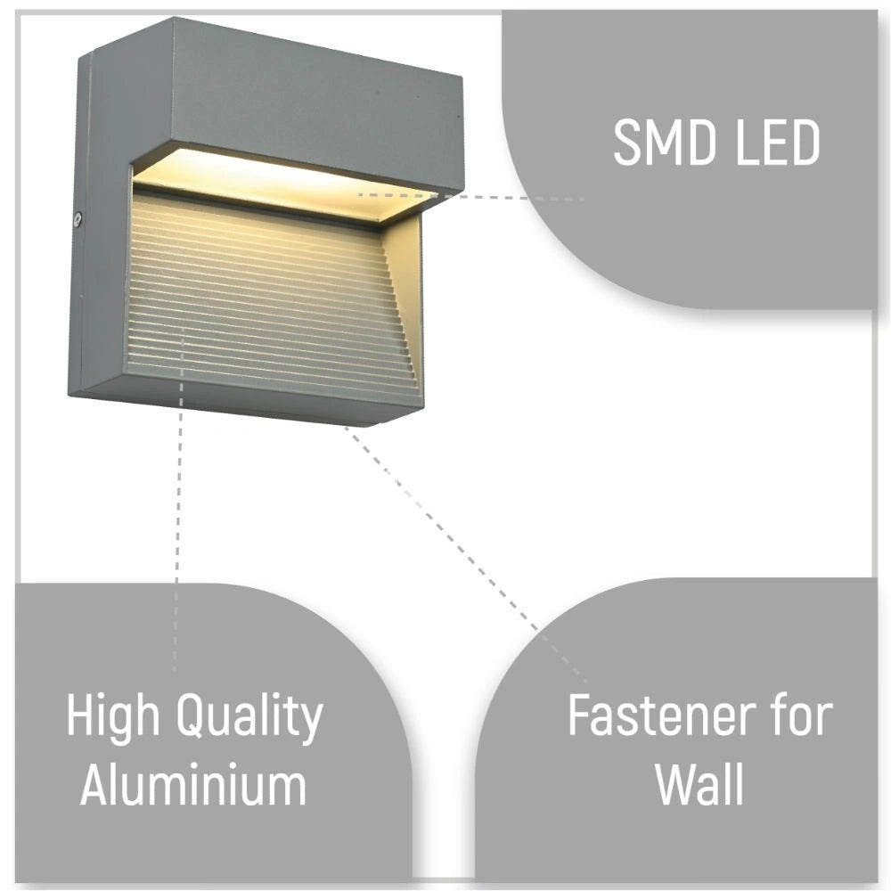 Stair and настенный LED светильник 3 Вт 4000 К DONE серый IP54, 182-03345 7