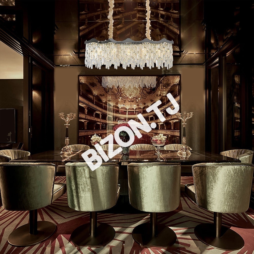 Люстра C7929 14xE14 хром 980 мм*380 мм, 159-18100 22